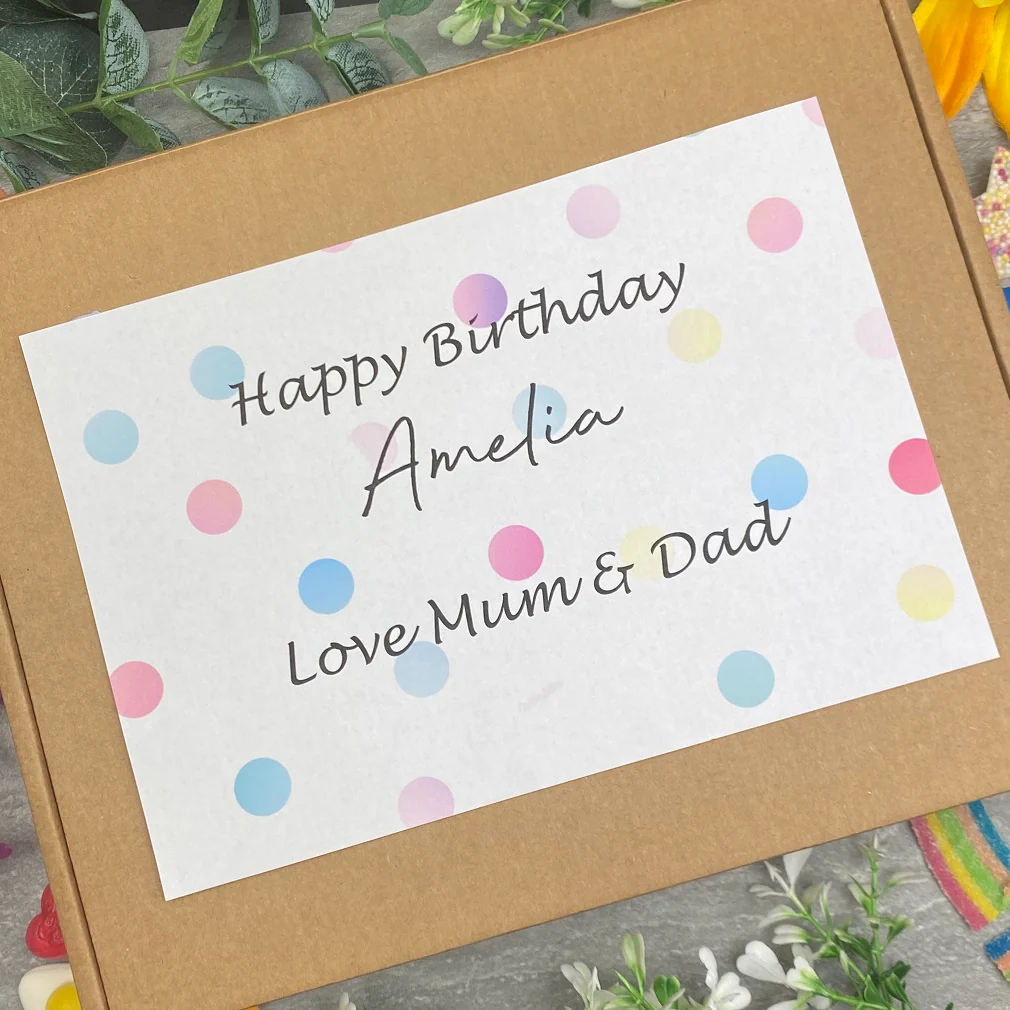 Happy Birthday Personalised Sweet Box