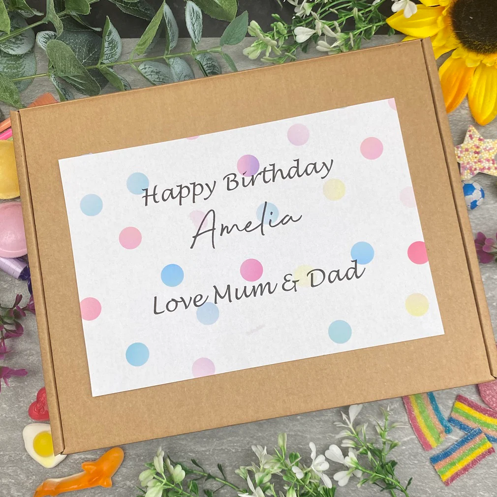 Happy Birthday Personalised Sweet Box - Image 4