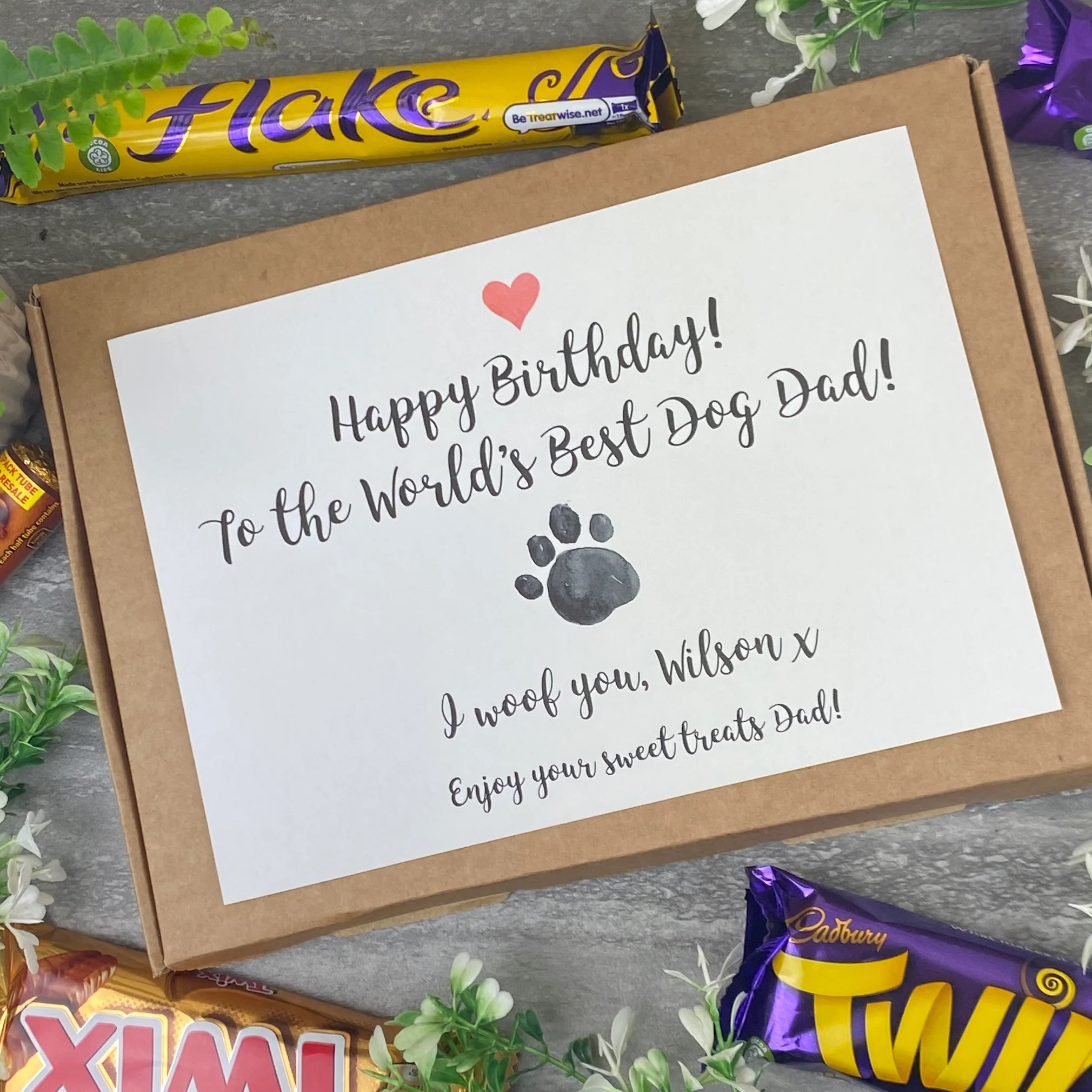 Happy Birthday Dog Dad / Mum - Personalised Chocolate Box - Image 5
