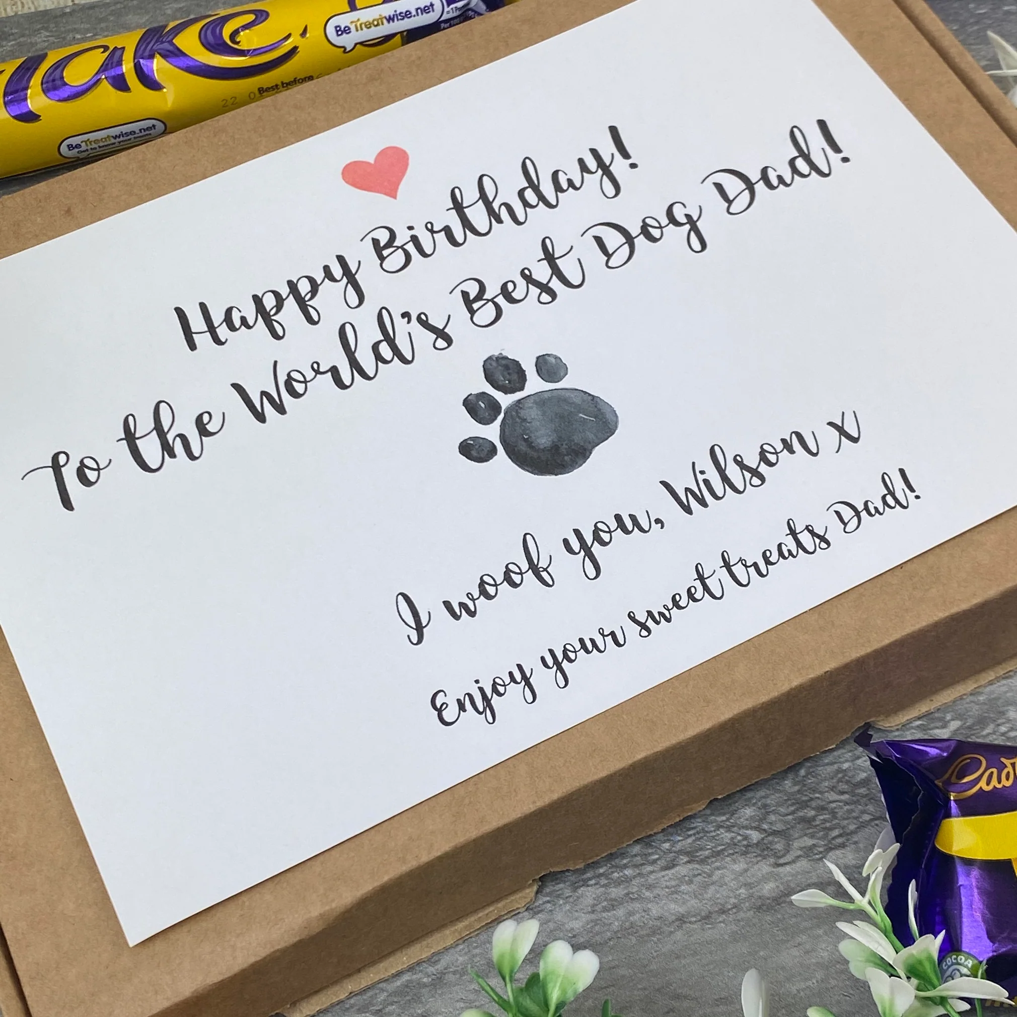 Happy Birthday Dog Dad / Mum - Personalised Chocolate Box - Image 8