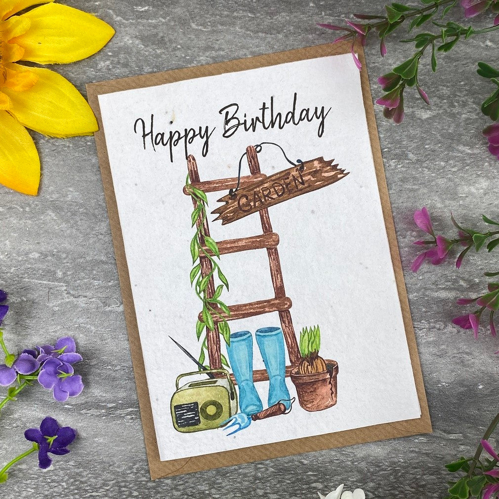 Happy Birthday Garden Plantable Seed Card