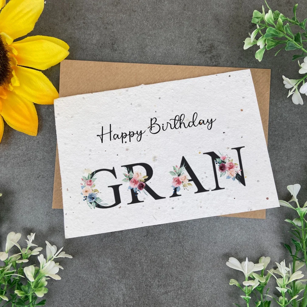 Happy Birthday Grand - Plantable Seed Card - Image 3