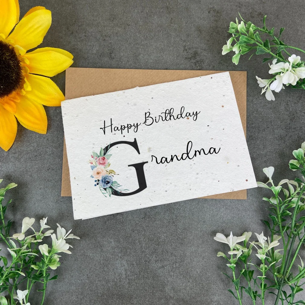 Happy Birthday Grandma - Plantable Seed Card - Image 4