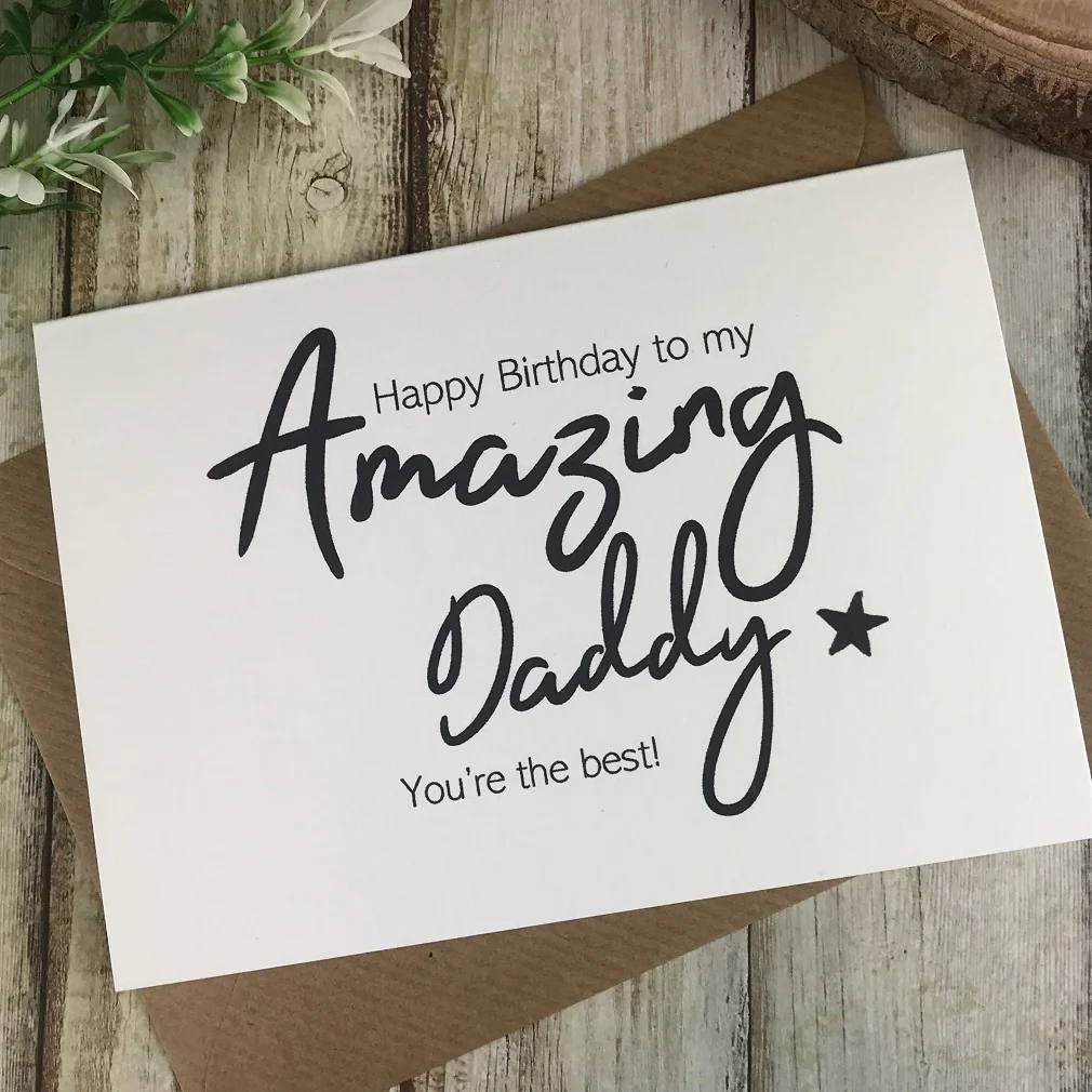 Happy Birthday To My Amazing Daddy Card - Image 4