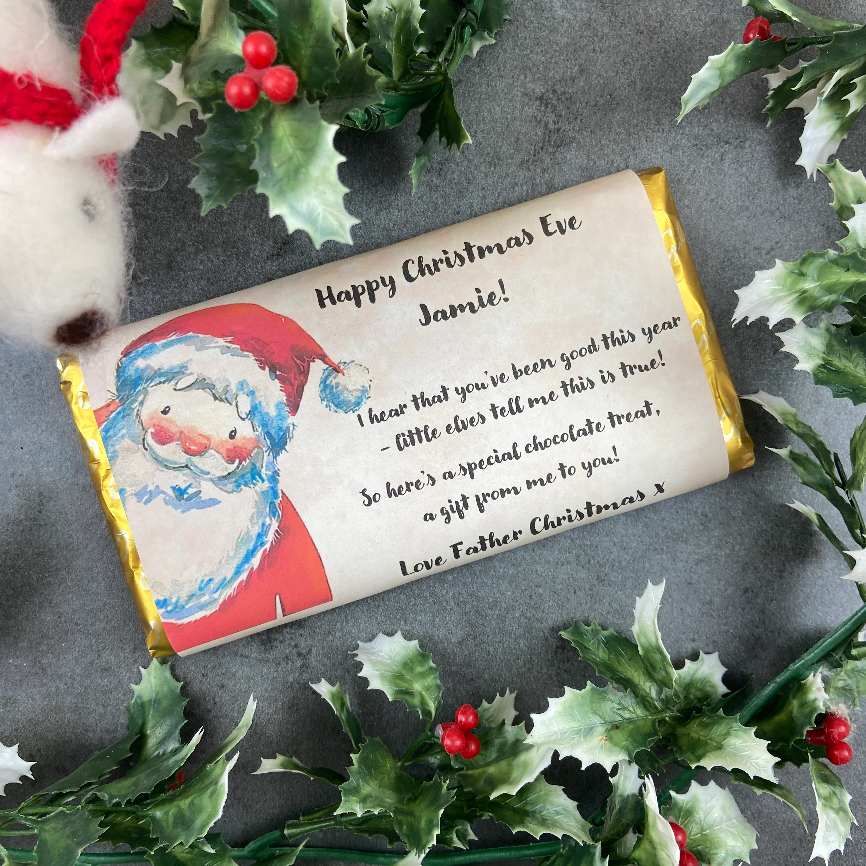 EMMA'S PICK OF THE MONTH Happy Christmas Eve Chocolate Bar - Image 7