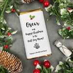 Happy Christmas From The Dog - Personalised Christmas Chocolate Bar - Image 2
