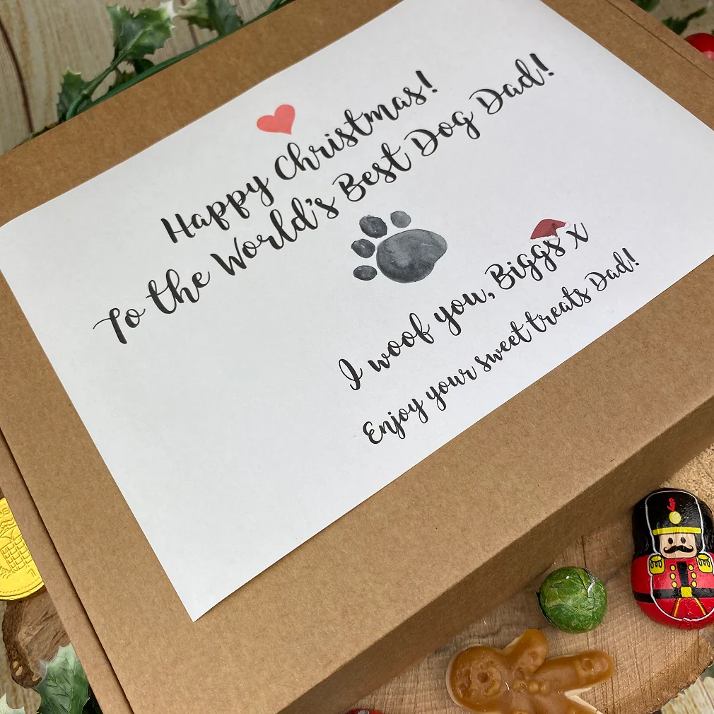 Happy Christmas Worlds Best Dog Mum/Dad Sweet Box - Image 7