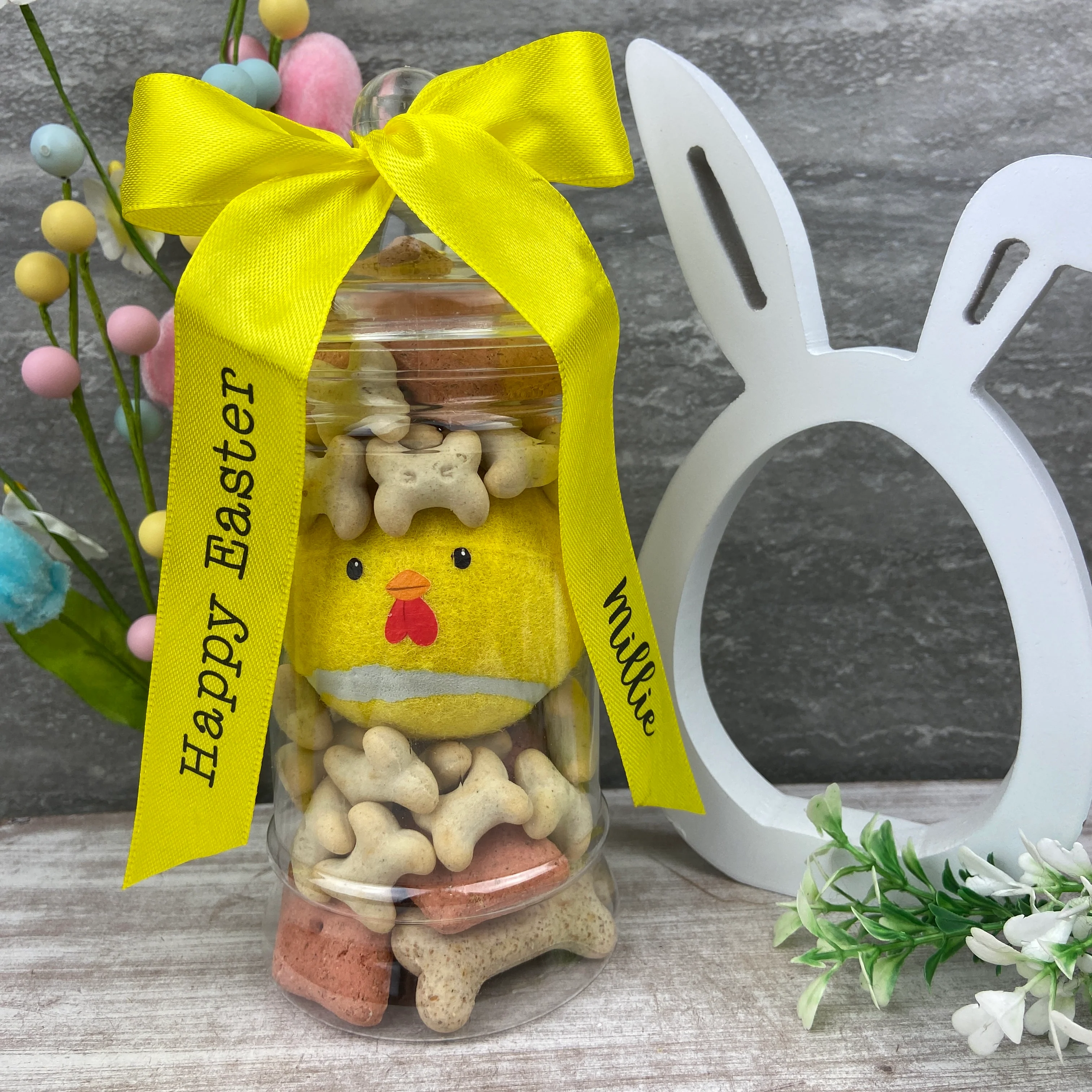 Happy Easter Dog Jar