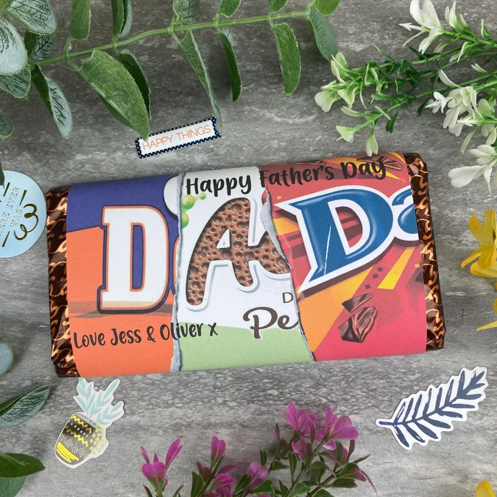 Happy Father's Day Dad Personalised Chocolate Bar - Image 7