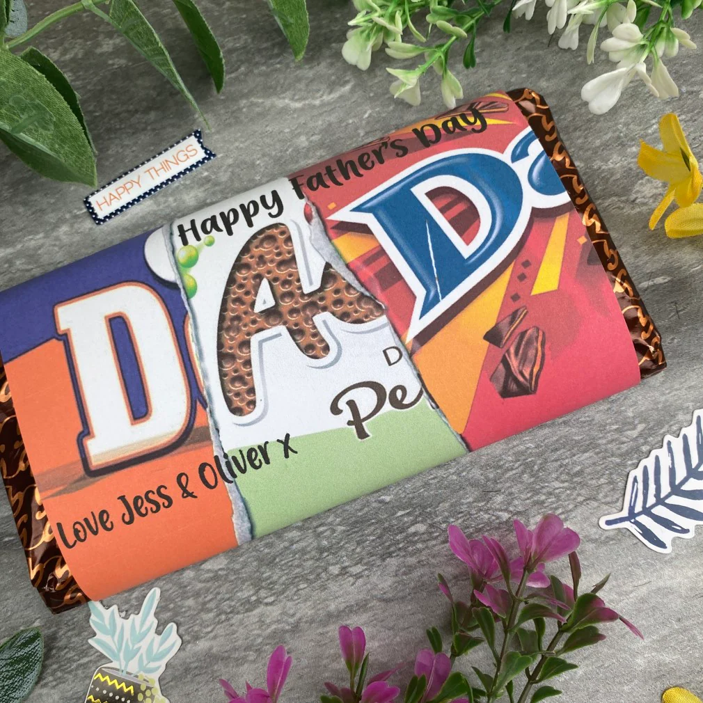 Happy Father's Day Dad Personalised Chocolate Bar - Image 9