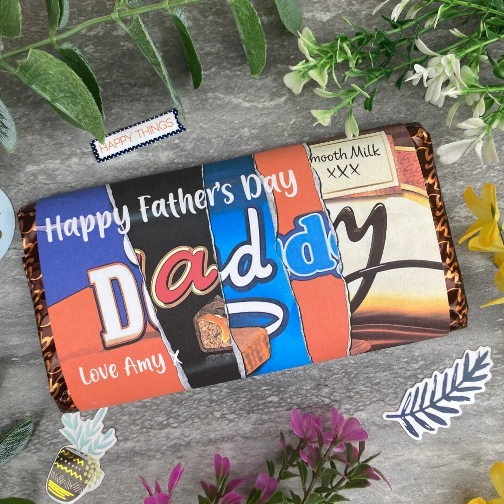 Happy Father's Day Daddy Personalised Chocolate Bar - Image 10