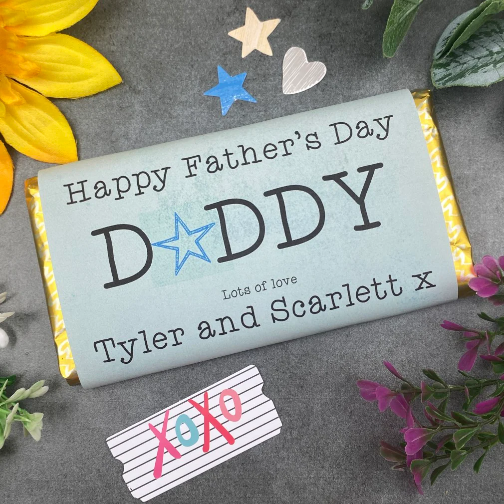 Happy Father's Day Daddy Personalised Chocolate Bar - Image 19