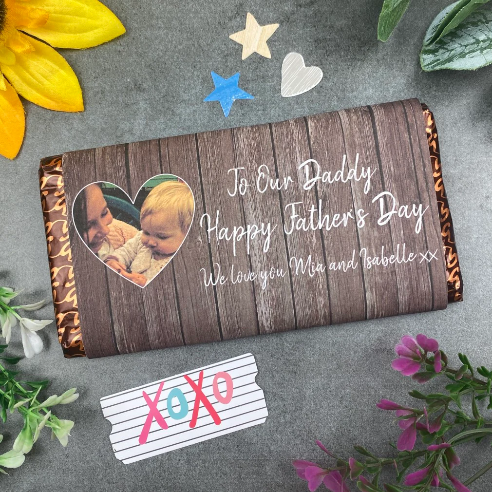 Happy Father's Day Personalised Photo Chocolate Bar - Image 3