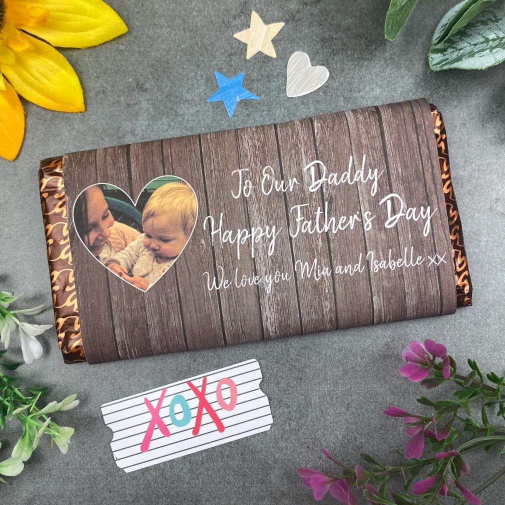Happy Father's Day Personalised Photo Chocolate Bar - Image 4