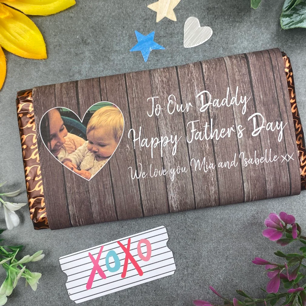Happy Father's Day Personalised Photo Chocolate Bar - Image 5