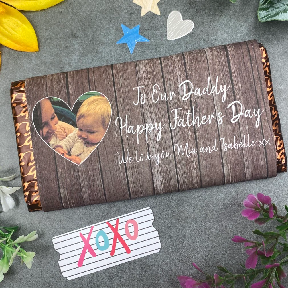 Happy Father's Day Personalised Photo Chocolate Bar - Image 7