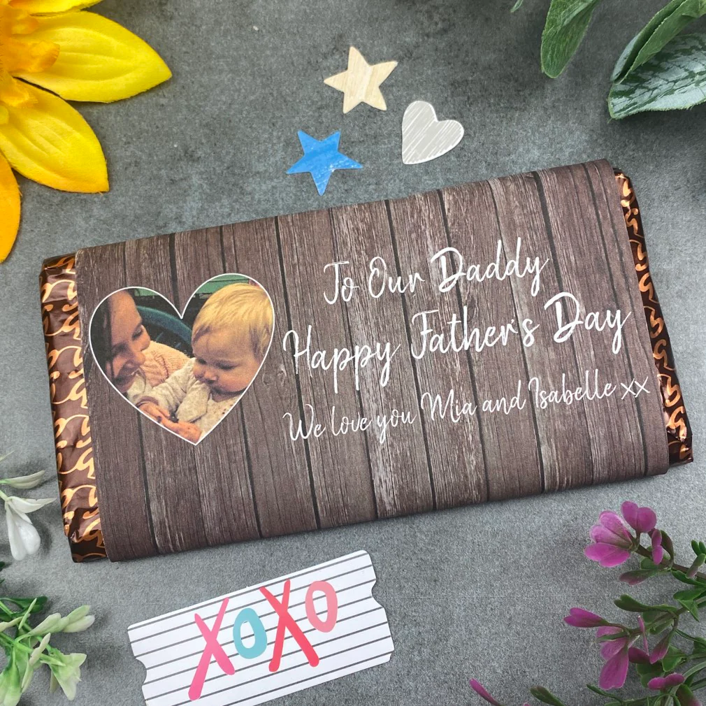 Happy Father's Day Personalised Photo Chocolate Bar - Image 8