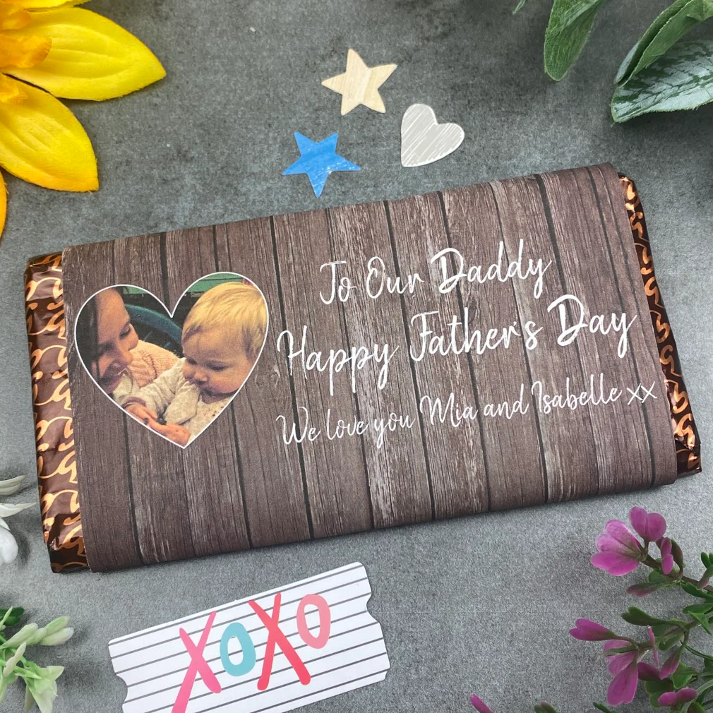 Happy Father's Day Personalised Photo Chocolate Bar - Image 9
