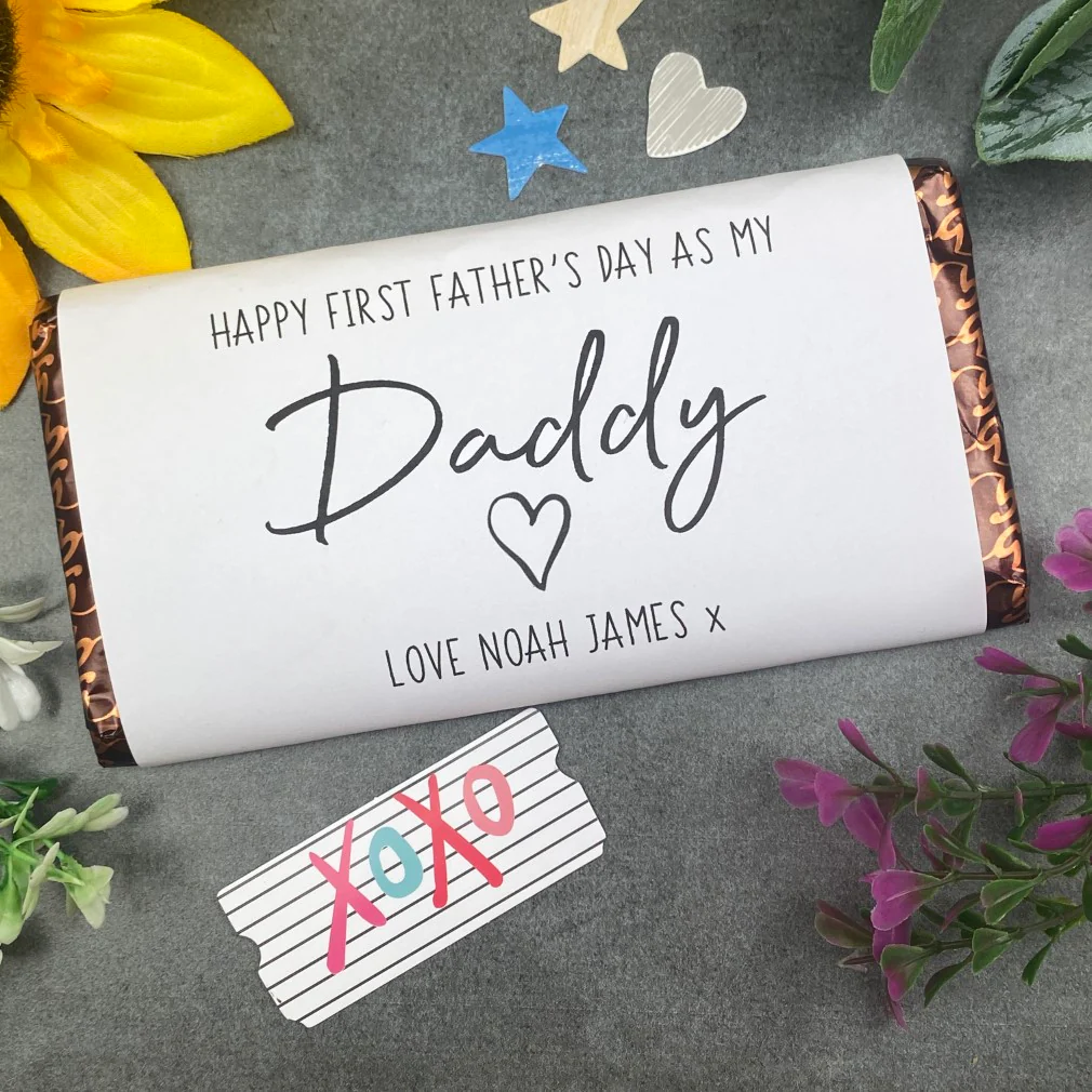 Happy First Father's Day Personalised Chocolate Bar - Image 6