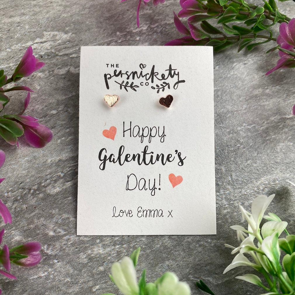 Happy Galentine's Day Heart Earrings - Image 5