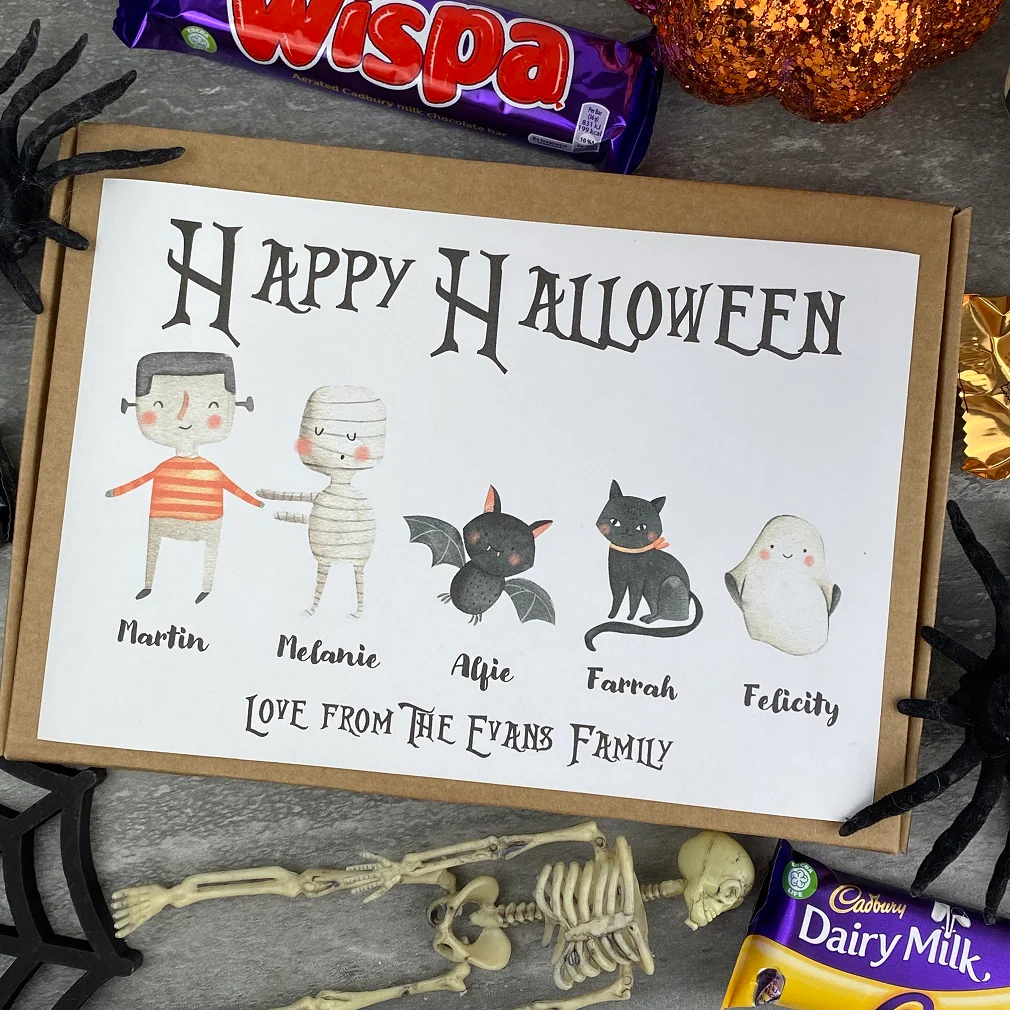 Happy Halloween Personalised Chocolate Box - Image 2