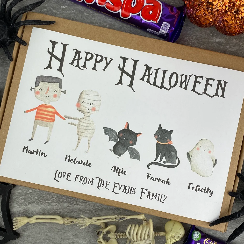 Happy Halloween Personalised Chocolate Box - Image 4