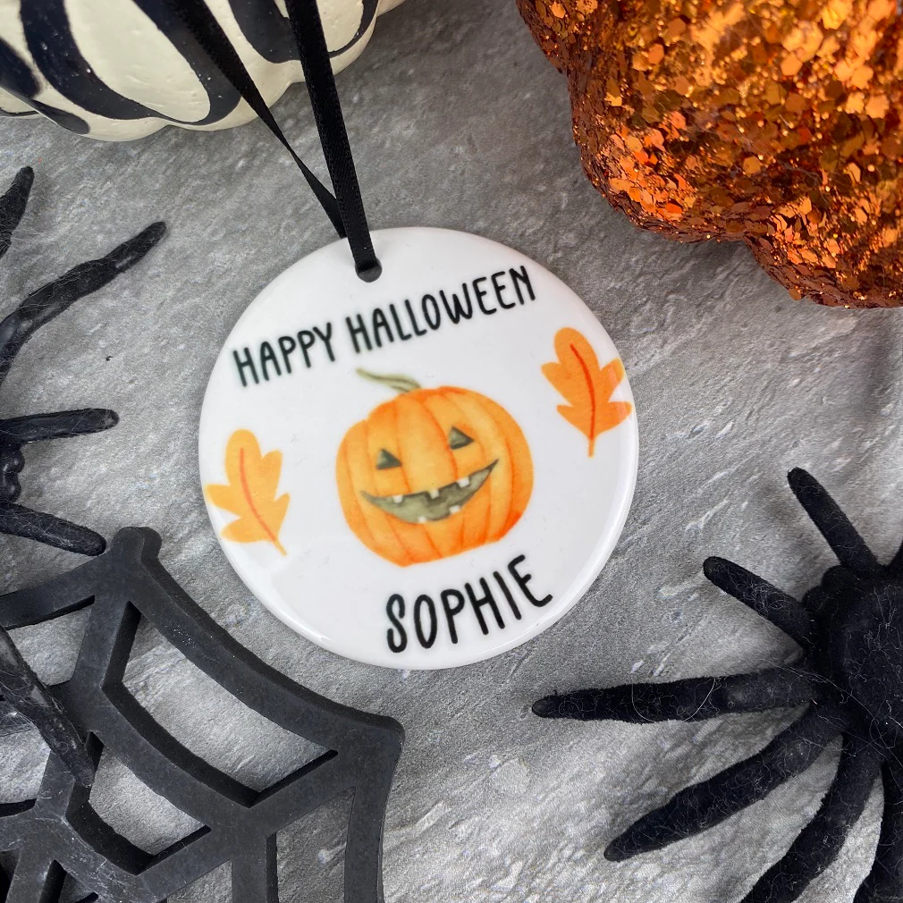 Happy Halloween Pumpkin Hanging Decoration - Image 6