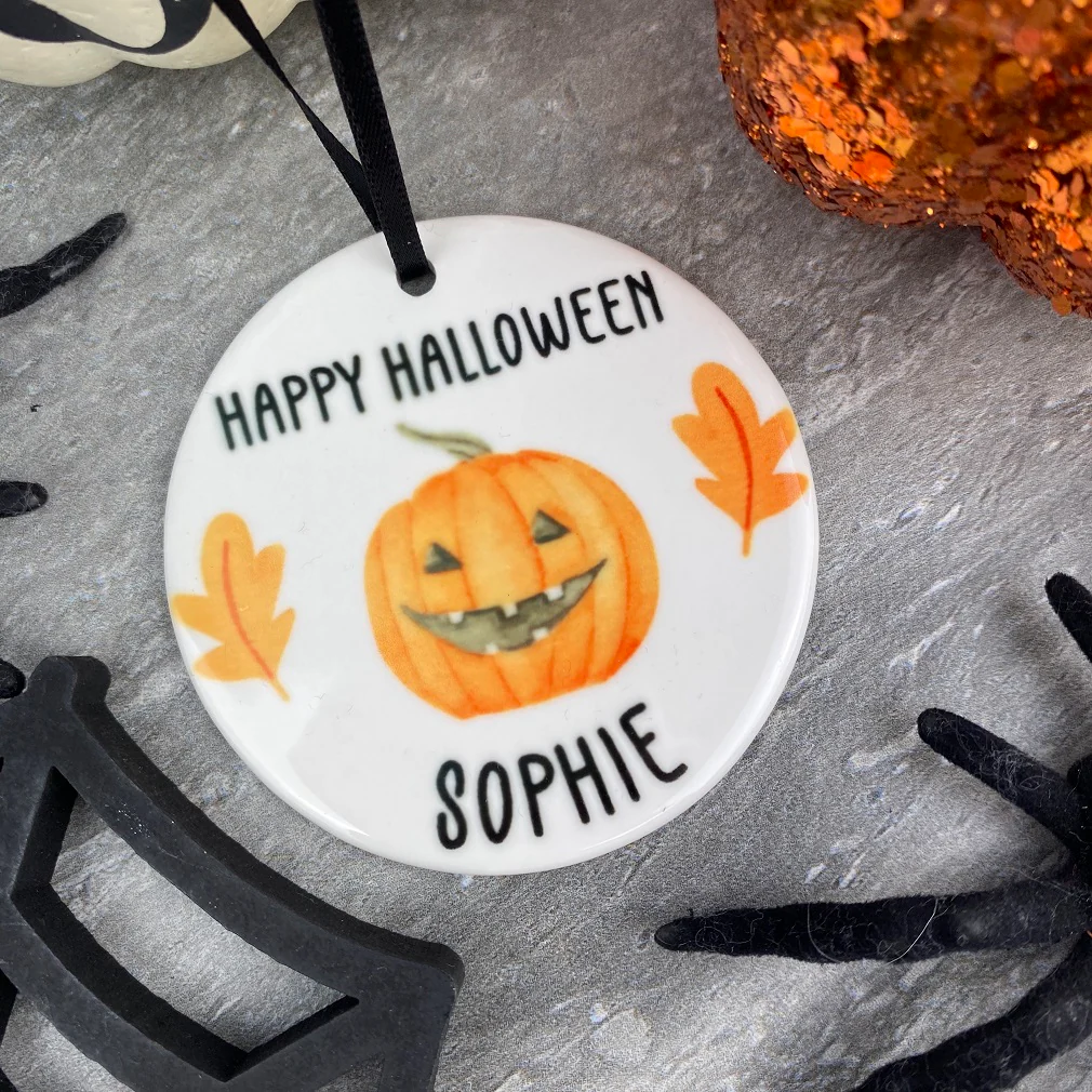 Happy Halloween Pumpkin Hanging Decoration - Image 7