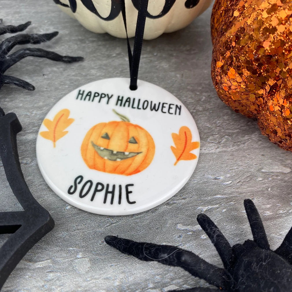 Happy Halloween Pumpkin Hanging Decoration - Image 9