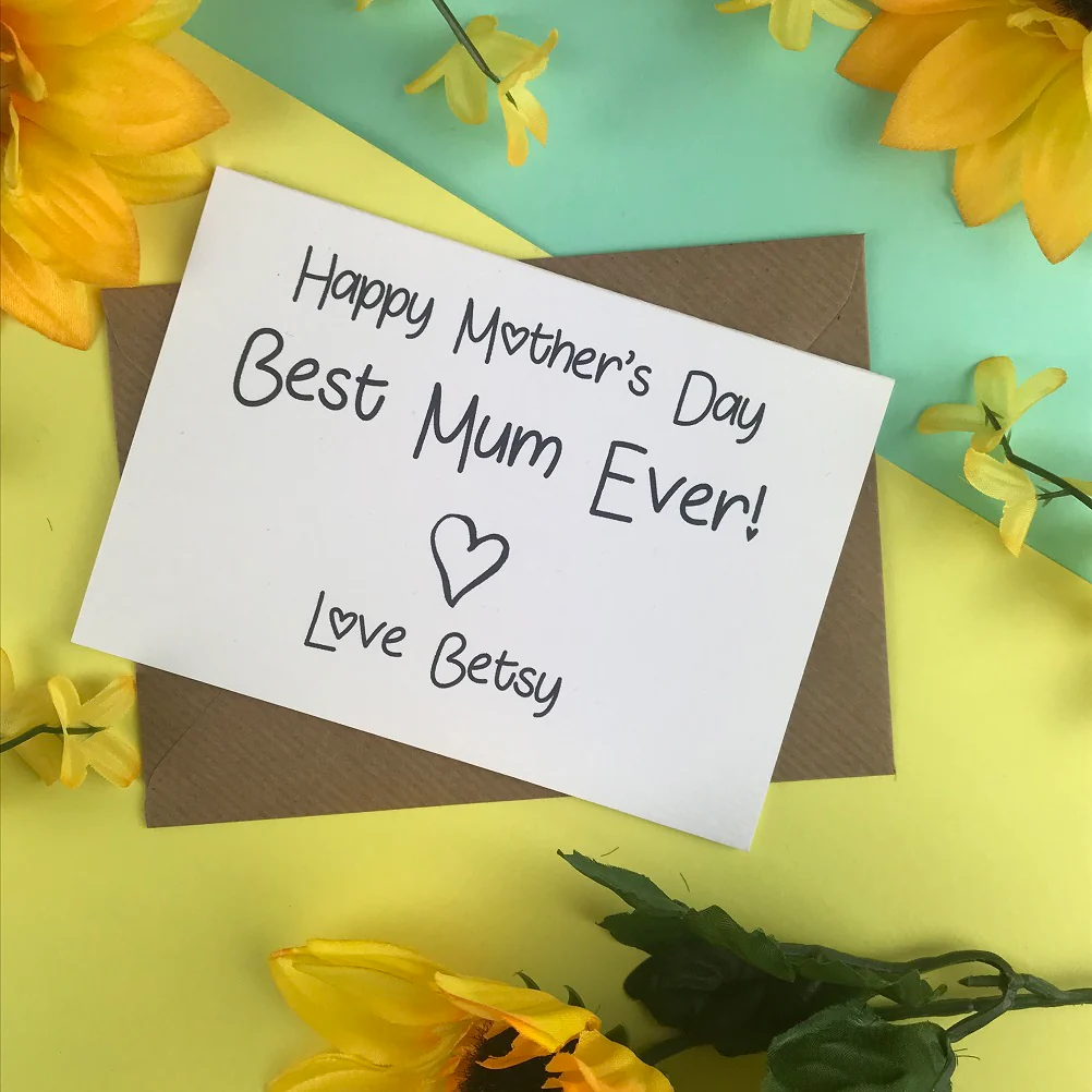 Happy Mother's Day Best Mum Ever Card - Image 2