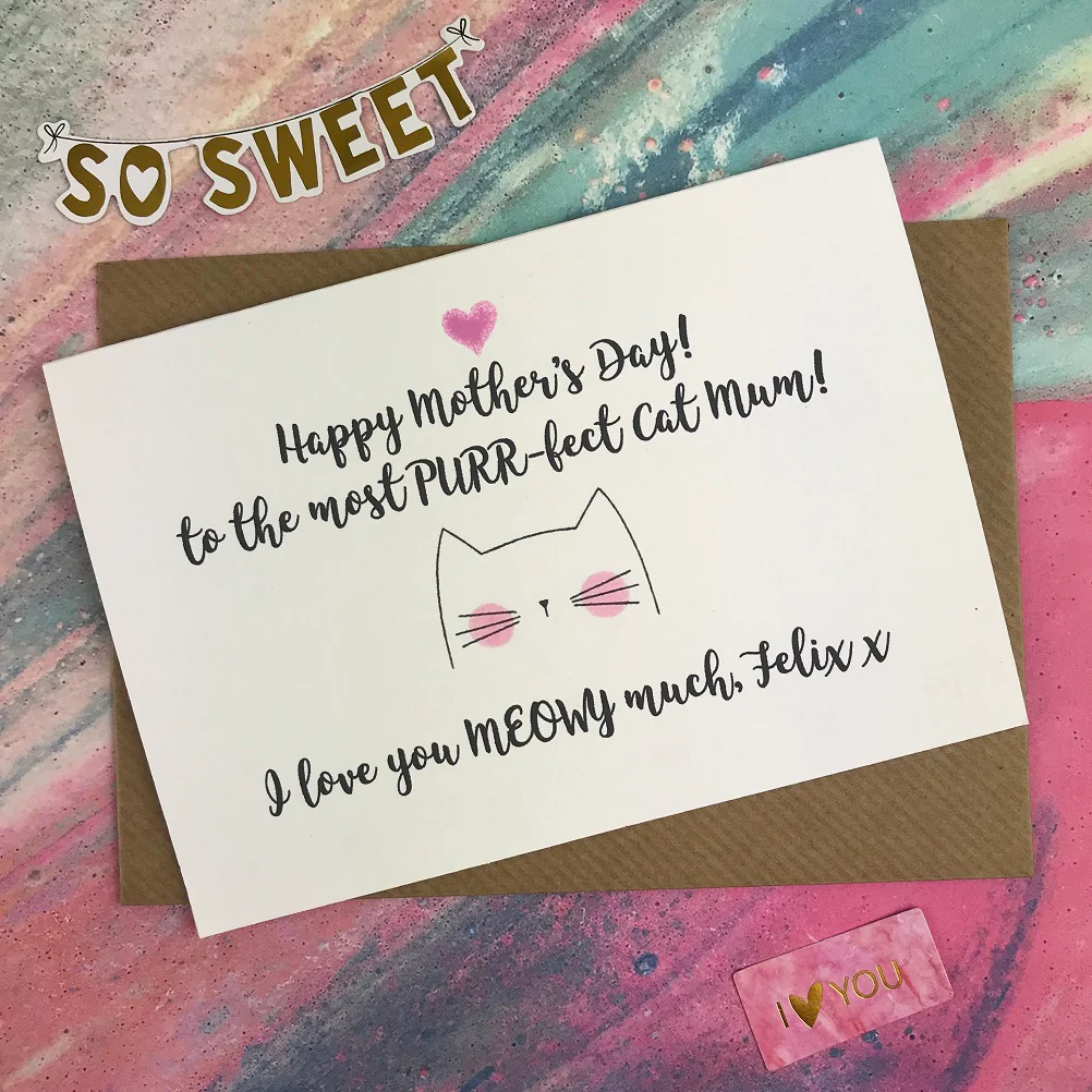 Happy Mother's Day - Cat Mum Card - Image 2