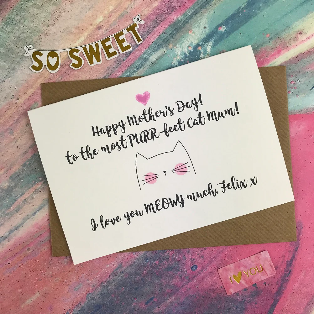 Happy Mother's Day - Cat Mum Card - Image 5