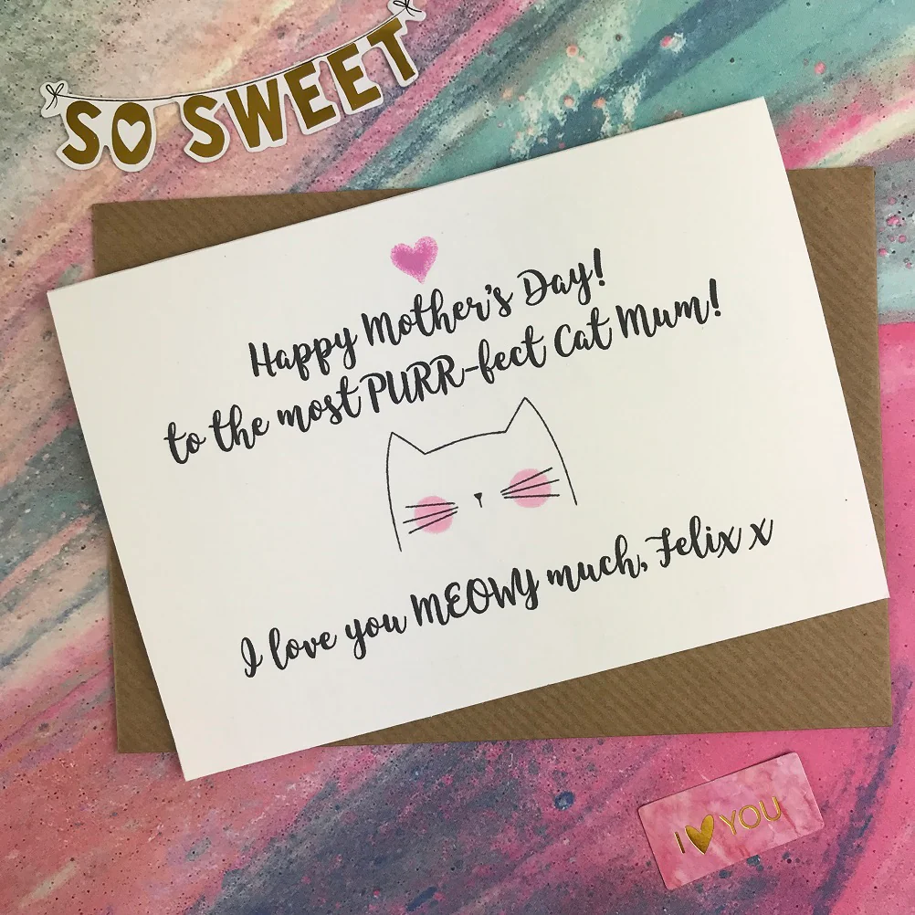 Happy Mother's Day - Cat Mum Card - Image 7