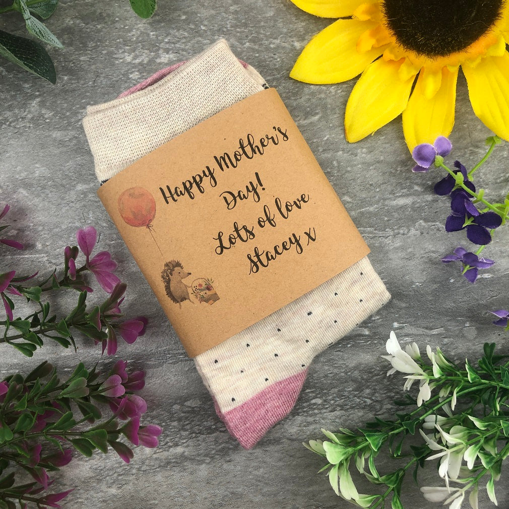 Happy Mother's Day Hedgehog Socks - Image 4