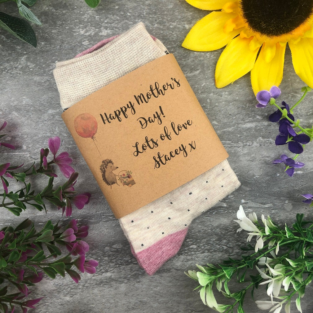Happy Mother's Day Hedgehog Socks - Image 5