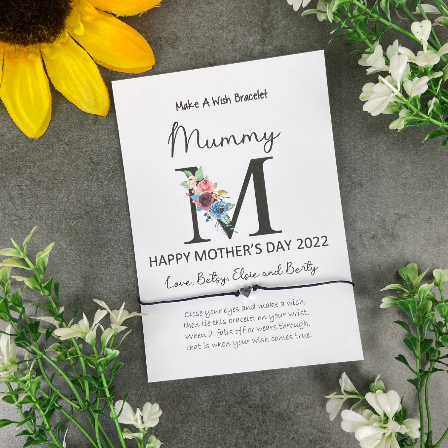 Happy Mother's day - Personalised Wish Bracelet For Mum - Image 4