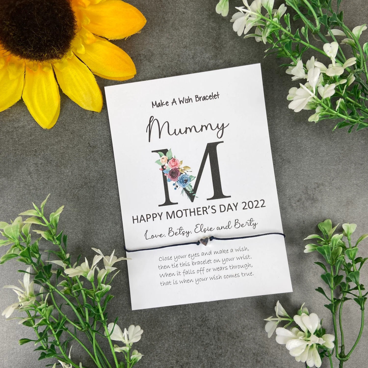 Happy Mother's day - Personalised Wish Bracelet For Mum - Image 7