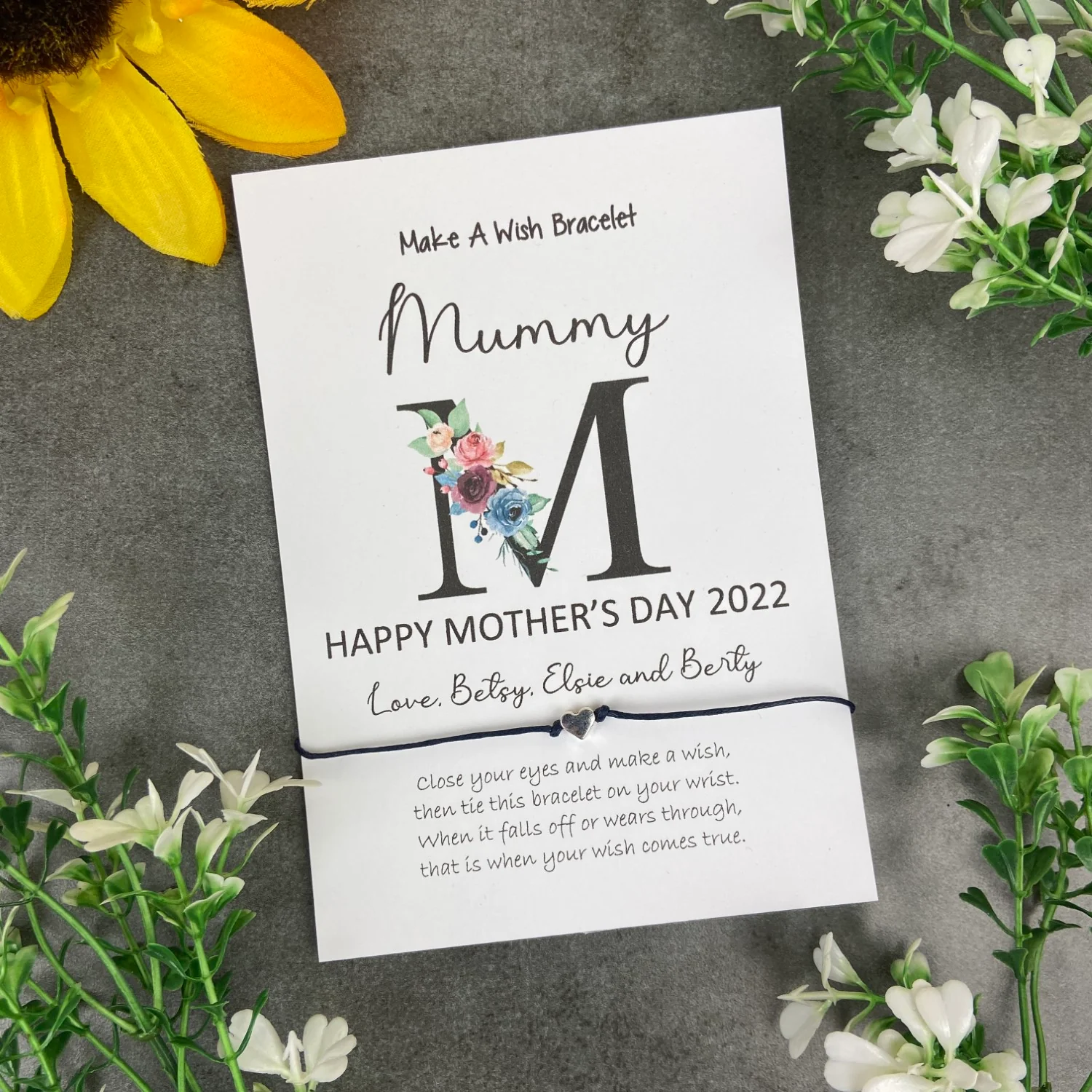 Happy Mother's day - Personalised Wish Bracelet For Mum - Image 8