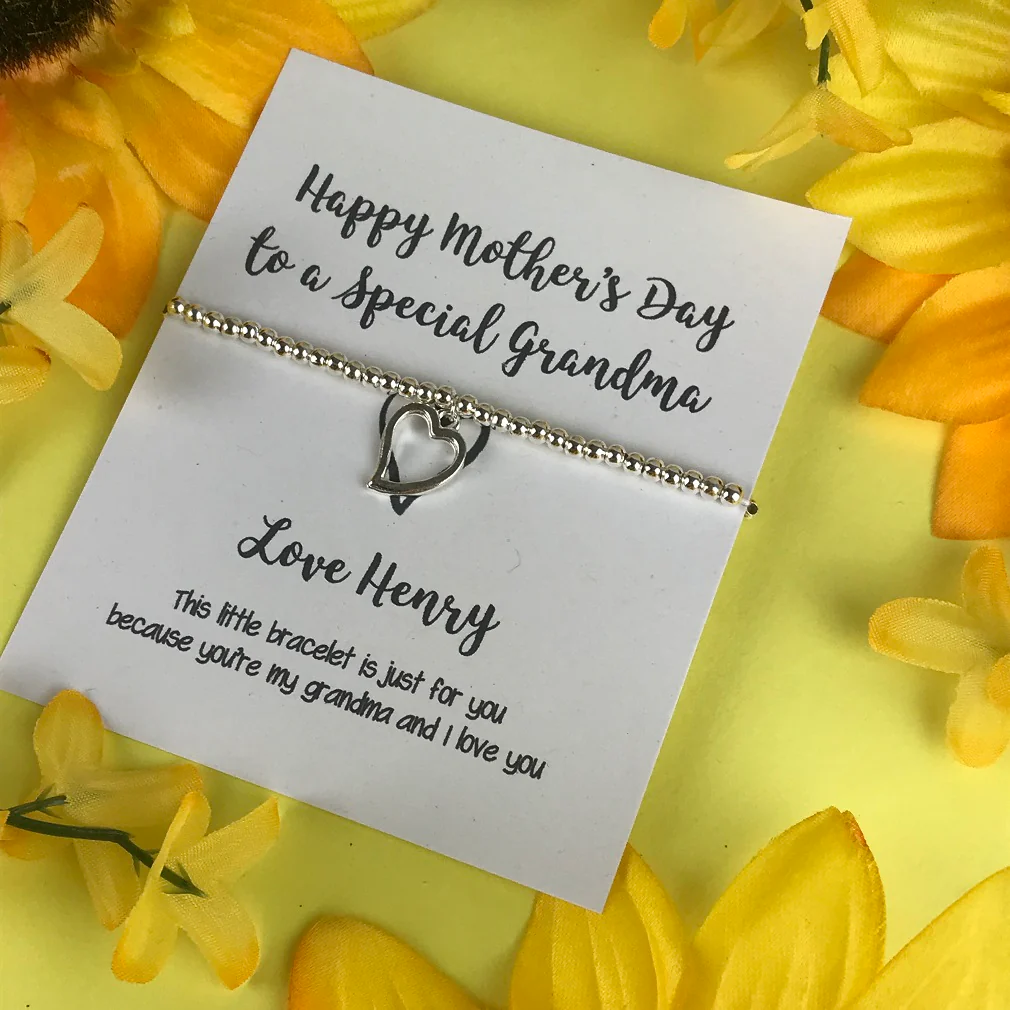 Happy Mothers Day To A Special Grandma - Personalised Beaded Bracelet - Image 6