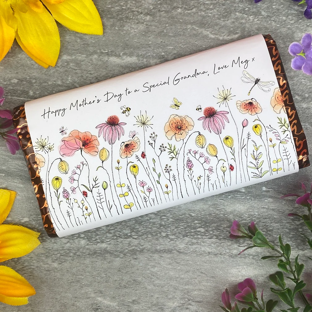 Happy Mother's Day To A Special Grandma Personalised Chocolate Bar - Image 5