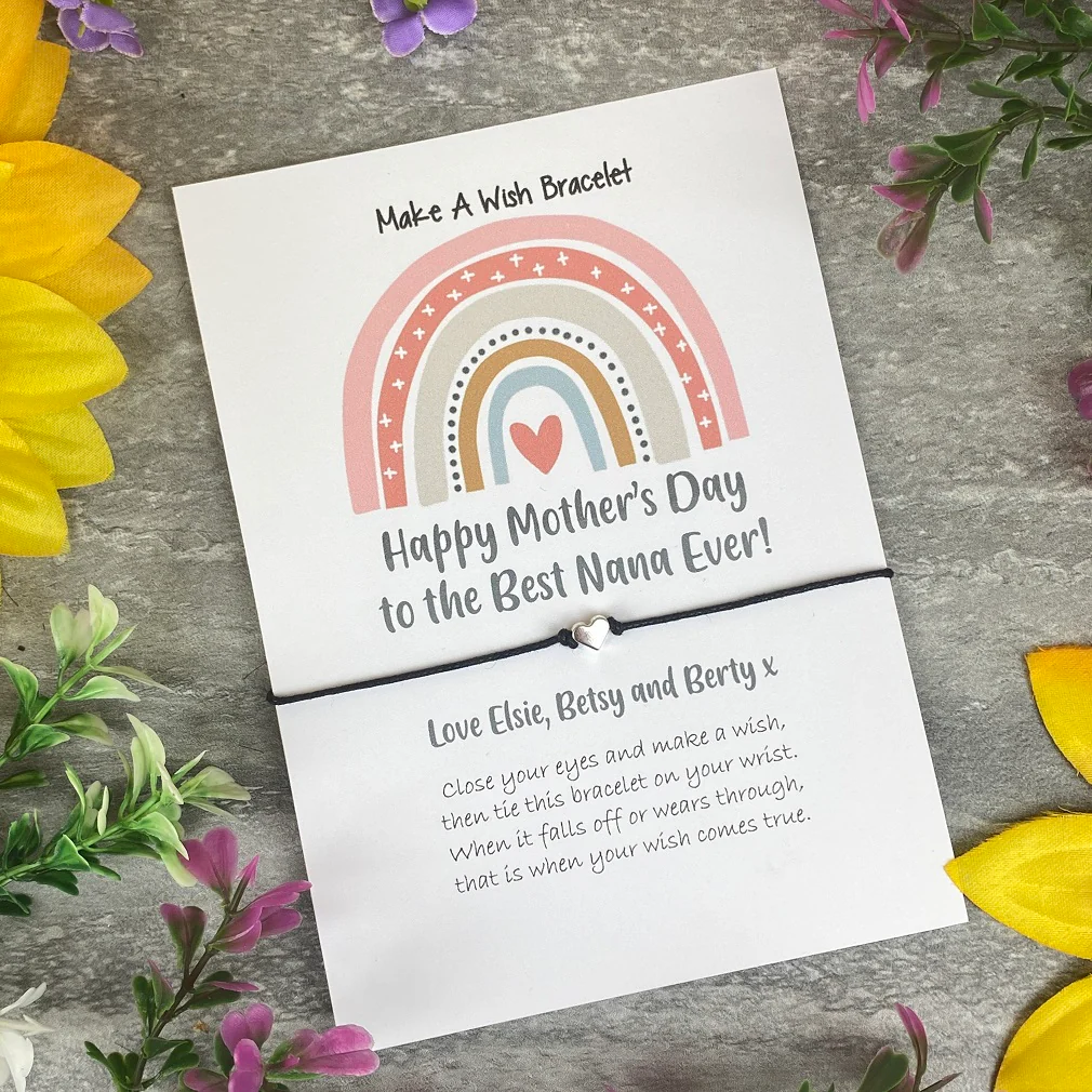 Happy Mother's Day To The Best Nana Ever Wish Bracelet - Image 8
