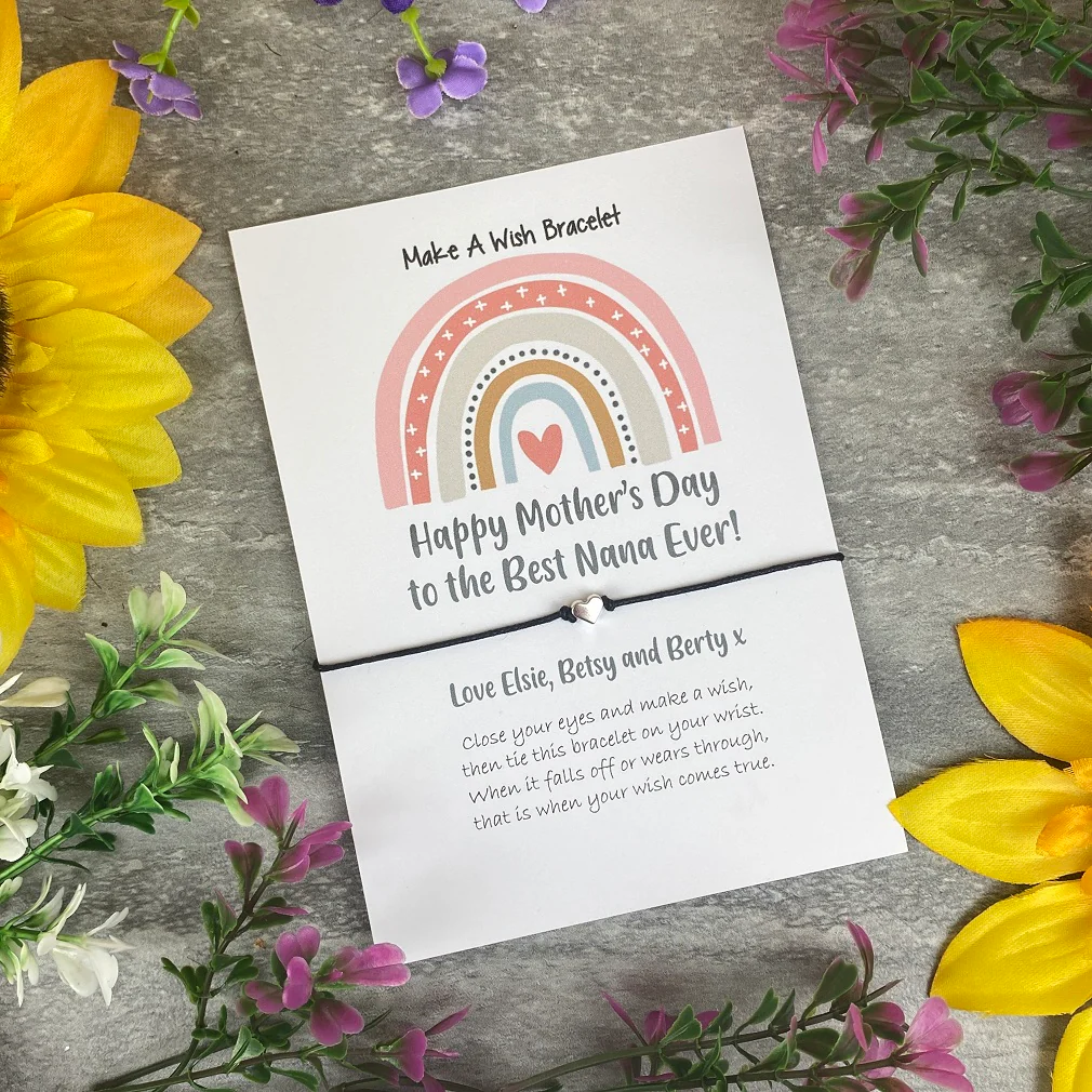 Happy Mother's Day To The Best Nana Ever Wish Bracelet - Image 9