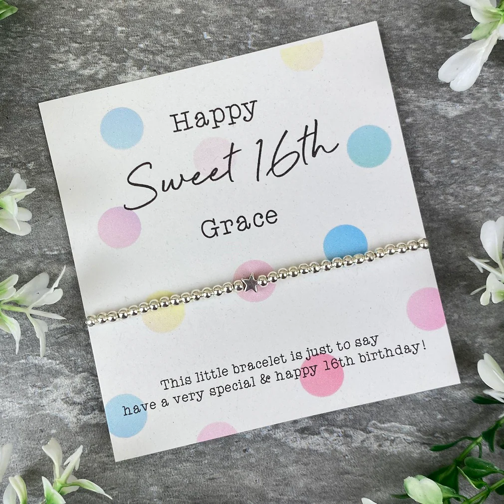 Happy Sweet 16th Beaded Bracelet - Image 9