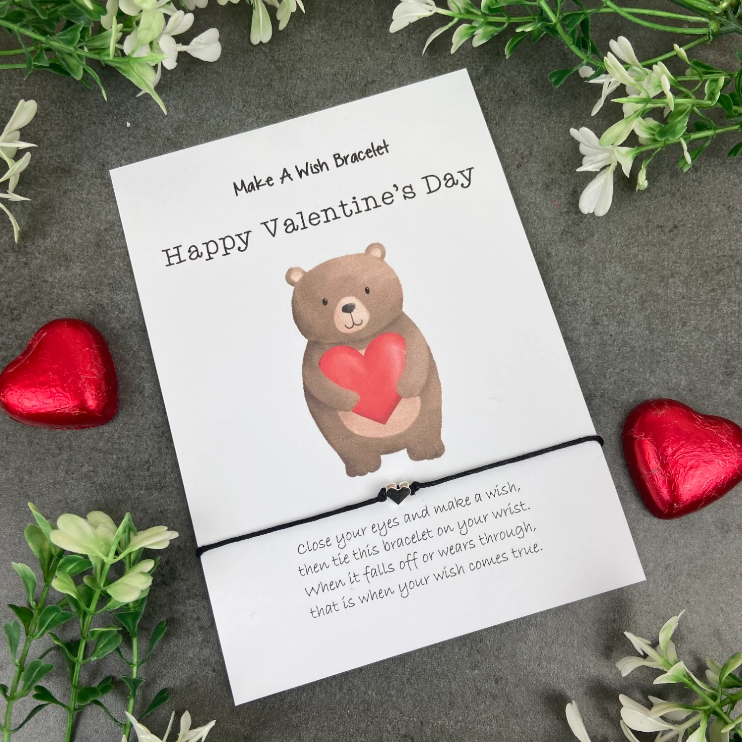 Happy Valentine's Day Make A Wish Bracelet - Image 3