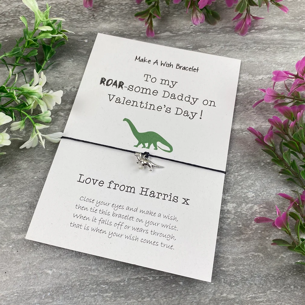 Happy Valentine's Day Roar-Some Daddy/Mummy - Wish Bracelet - Image 10