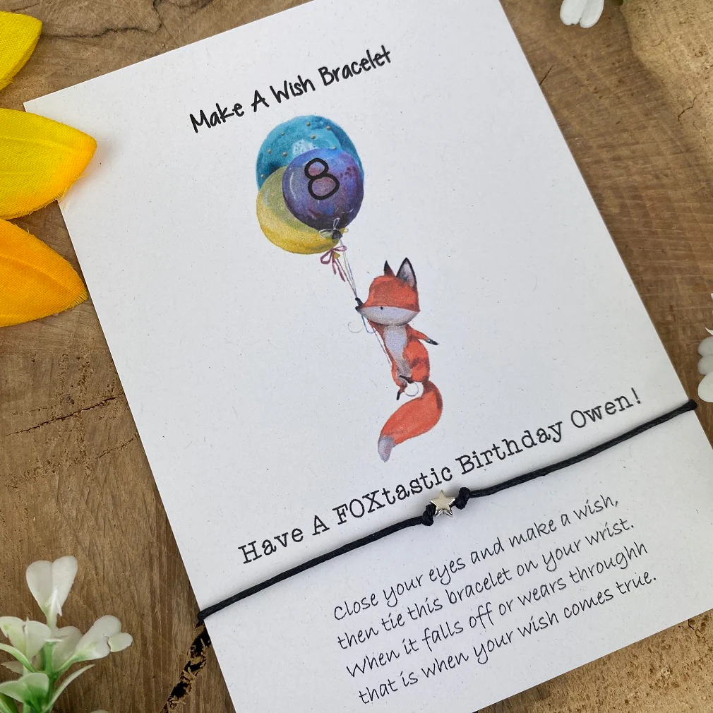 Have A Foxtastic Birthday Wish Bracelet
