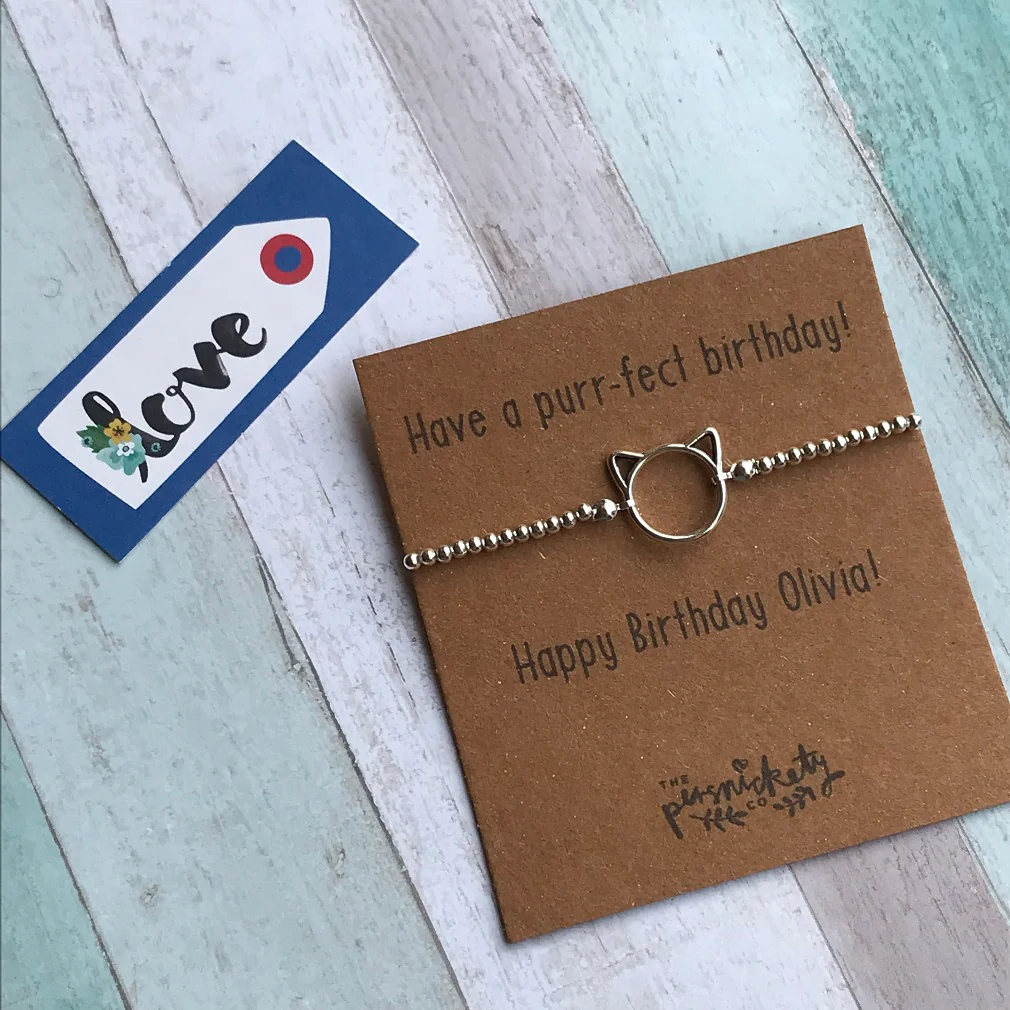 Have A Purr-fect Birthday Beaded Bracelet - Image 2