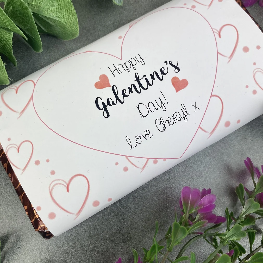 Heart Happy Galentine's Day Chocolate Bar - Image 4