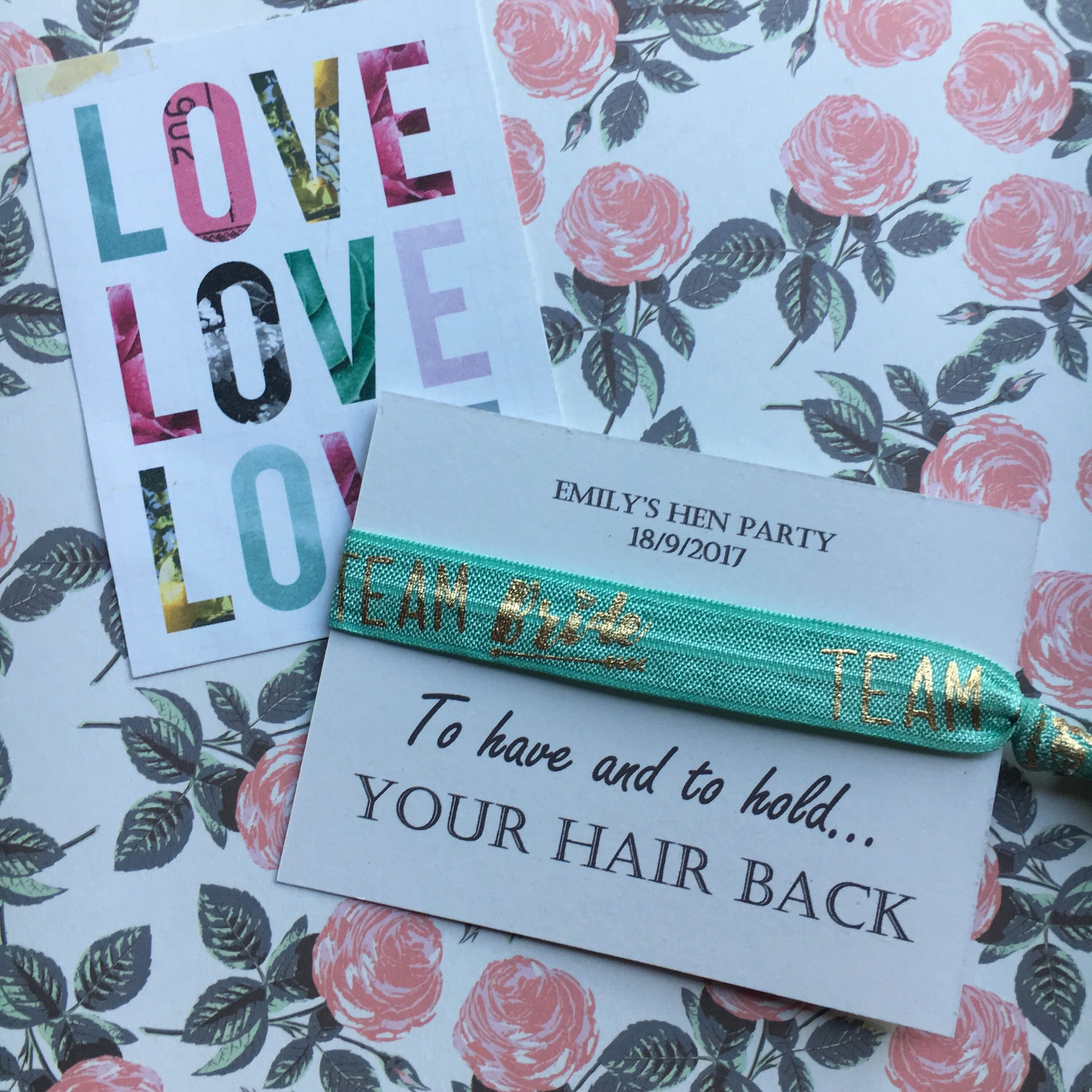 Hen Party Wristband / Hair Tie - Bride Tribe / Team Bride - Can Be Personalised With Any Name + FREE wristband, Hen Party, - Image 3