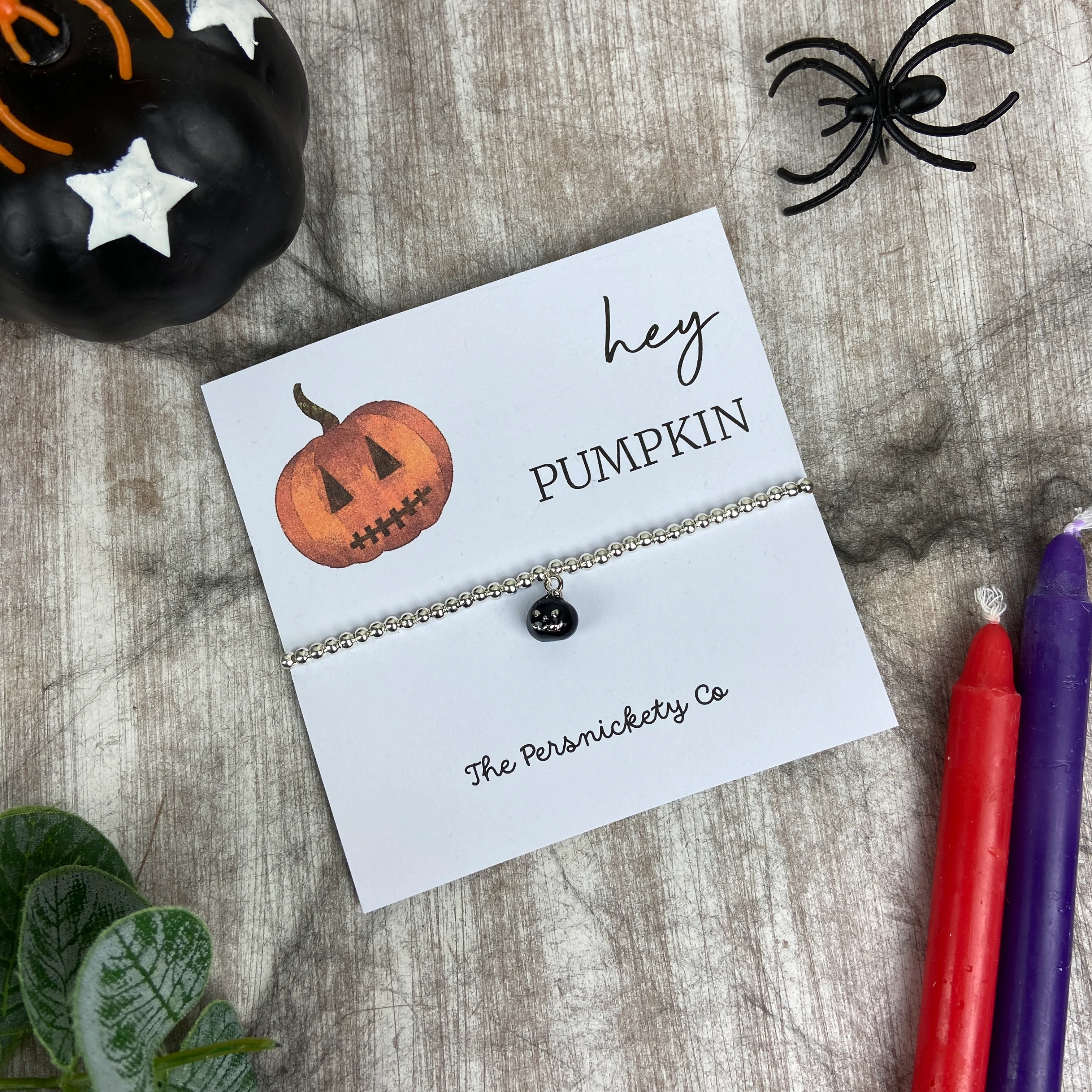 Hey Pumpkin Beaded Bracelet